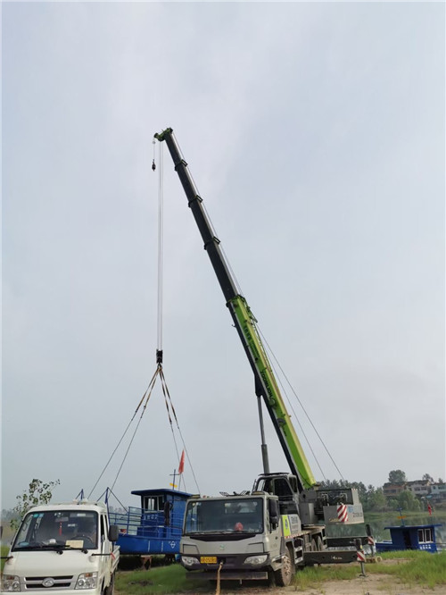 安国市桥梁建设吊装案例